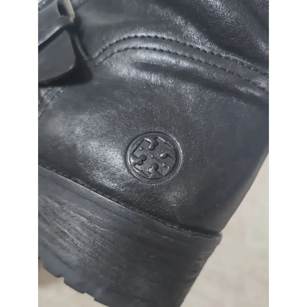 Tory Burch | Black Leather Combat Boot